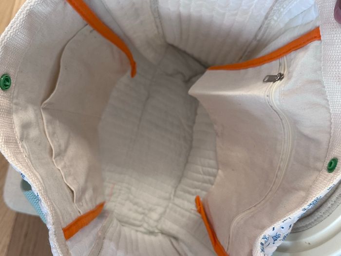 Grand sac à langer Cerise en gaze de coton - photo numéro 3