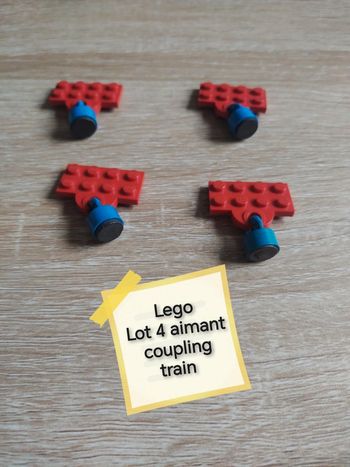 Lego train lot 4 aimants coupling