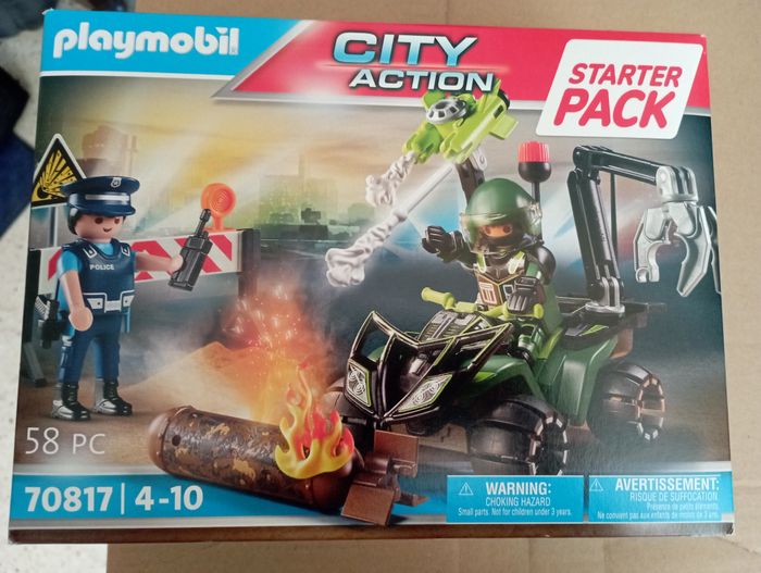 Playmobil 70817 - Starter Pack Policier et démineur