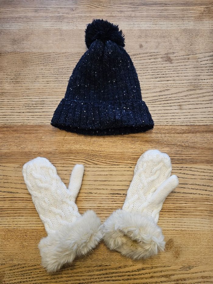 Ensemble bonnet et gants taille 4/5 ans - photo numéro 2