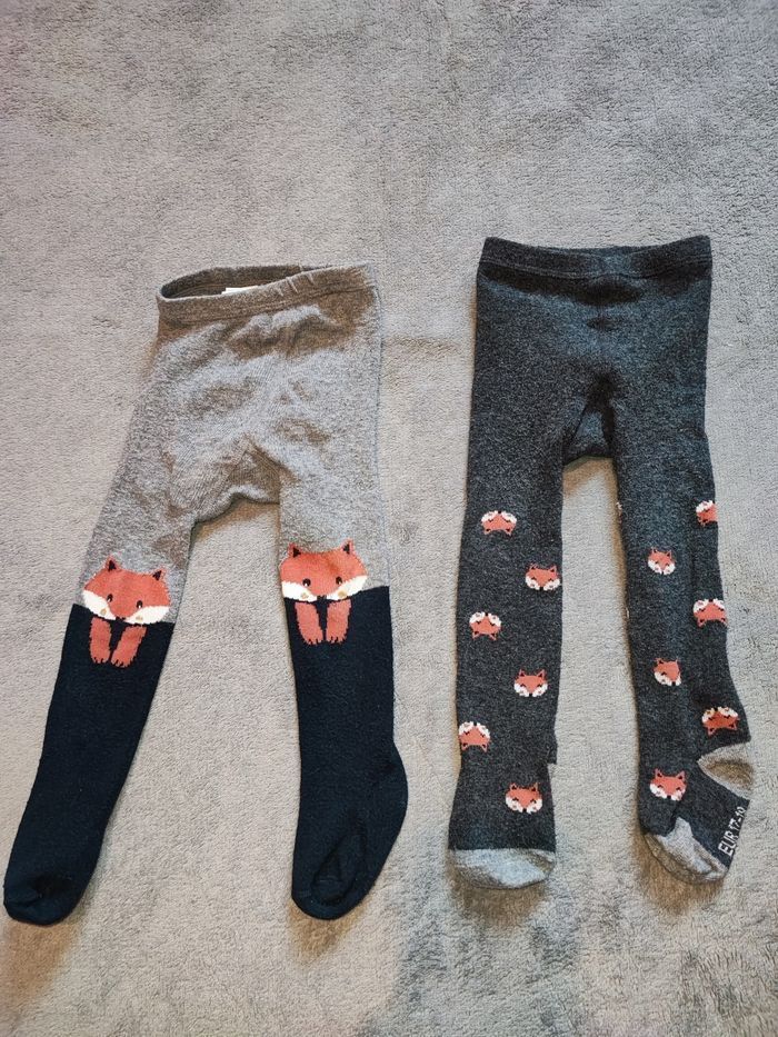 Lot de 2 collants 17/19 (6/12 mois) renard 🦊