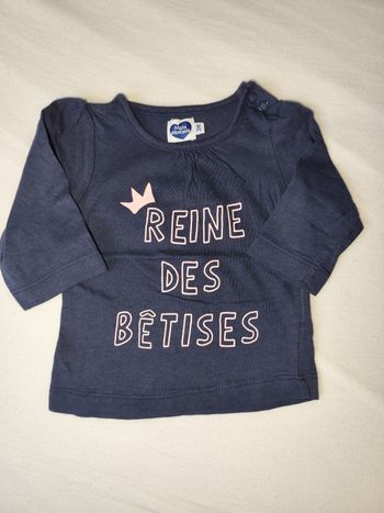 T-shirt manches longues 3 mois 