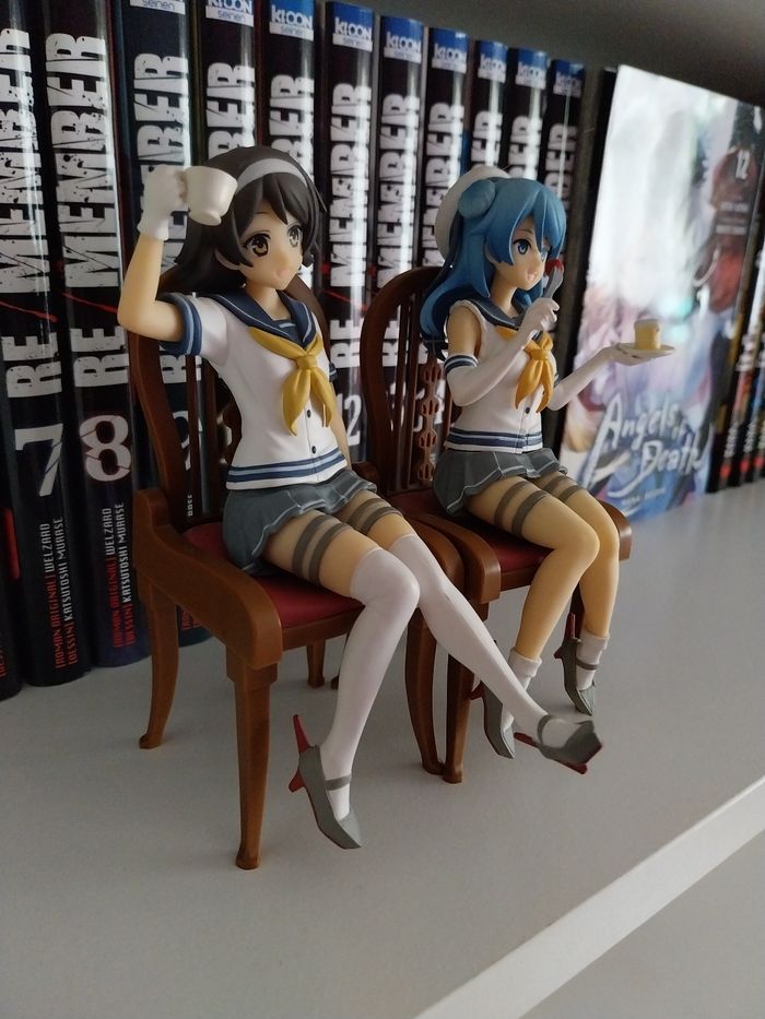 2 Figurines Kantai Collection Tanikaze et Urakaze Ceylon Tea Party Series Banpresto - photo numéro 3
