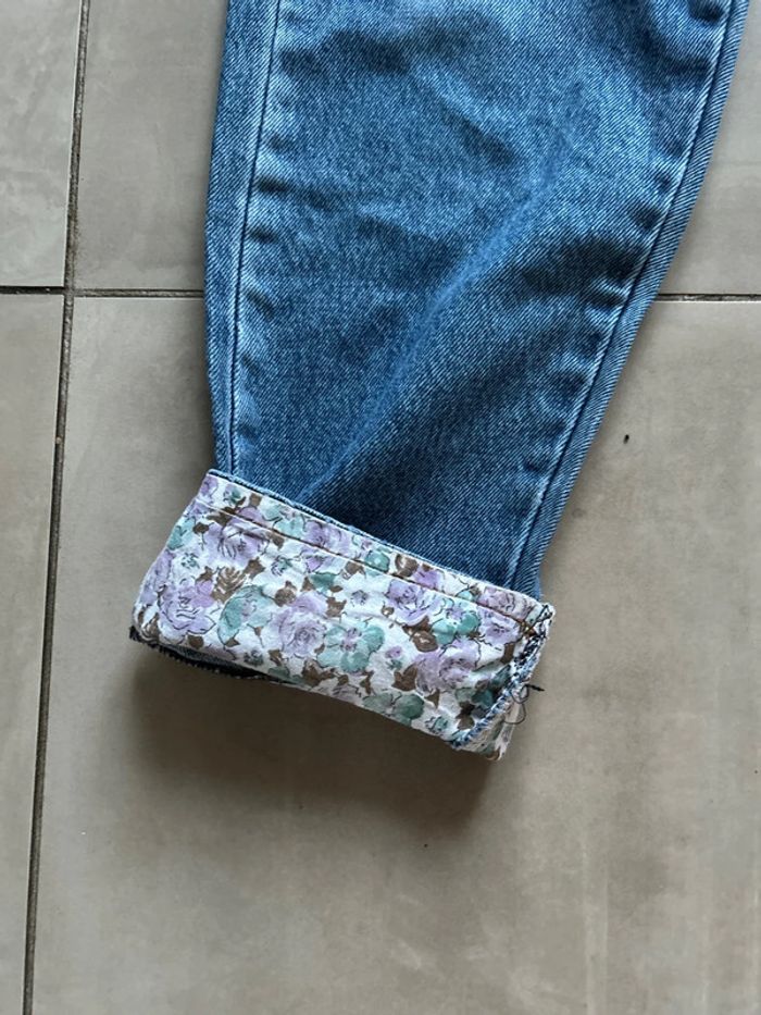 Jean Vintage 12 ans fleurs - photo numéro 2