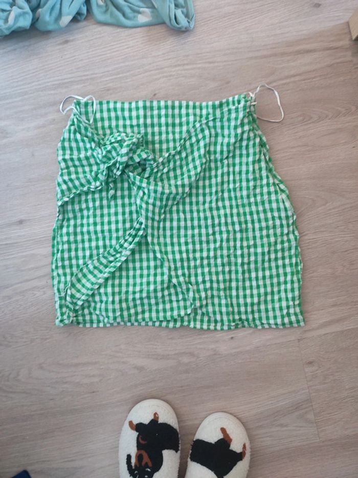 Mini-jupe Vichy à carreaux taille 38 - photo numéro 2