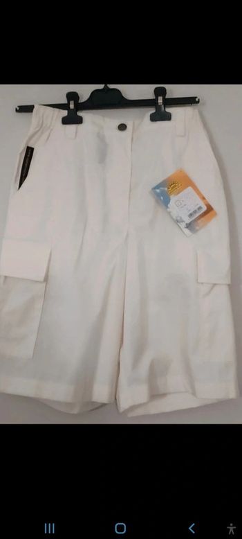 Ensemble short et veste sans manches 38/40 neuf camel