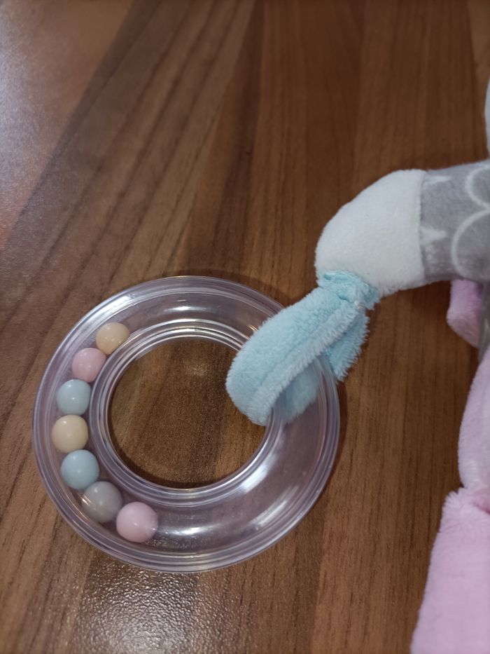 Doudou licorne avec hochets intégrés - photo numéro 9