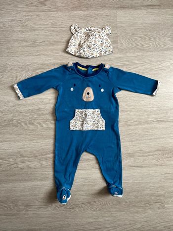 Ensemble pyjama et bonnet 9 mois