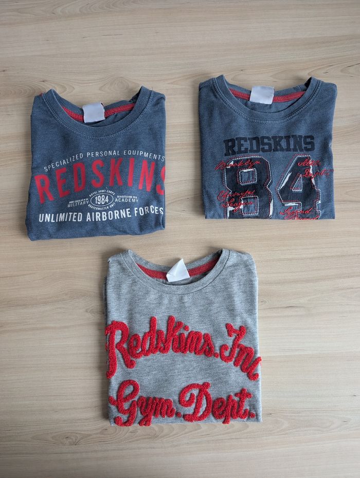 Lot 3 tee shirts Redskins