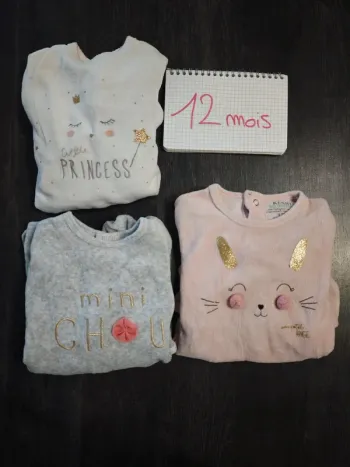 Lot de 3 pyjamas Kiabi