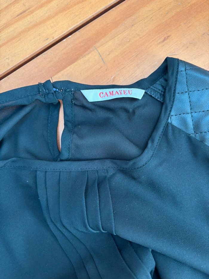 Blouse ML noire - Camaïeu - T36 - photo numéro 6