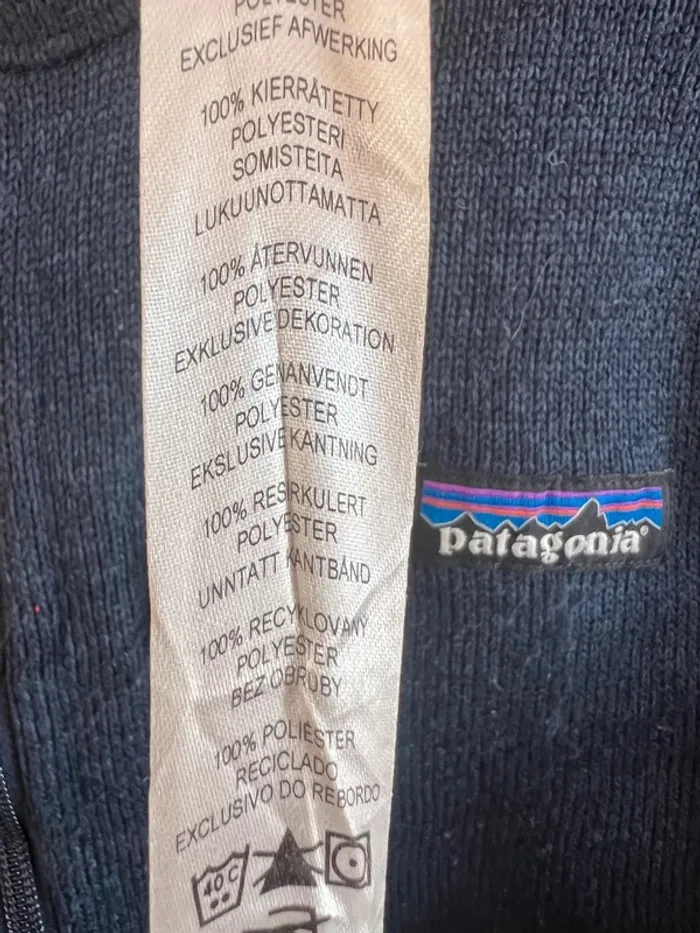 Veste polaire bleu marine homme Patagonia taille M Chaqueta polar Giacca pile Fleecejacke - photo numéro 5