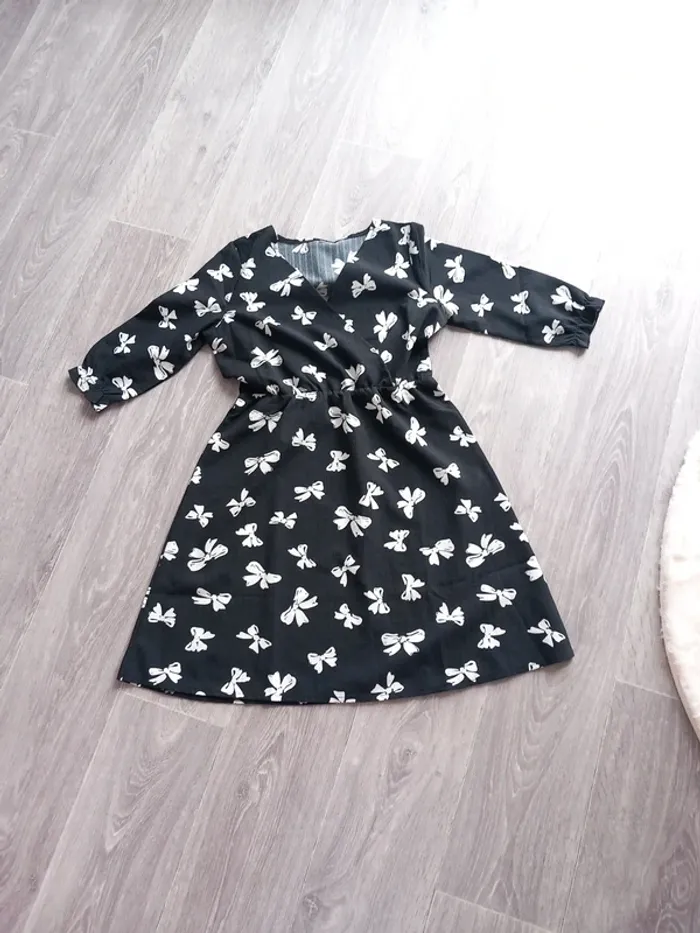 Robe manche 3/4 noir
