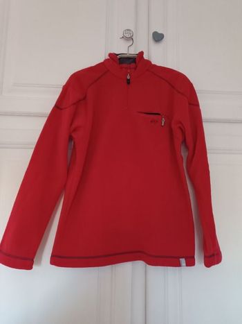 Sweat rouge et gris 14 ans Decathlon