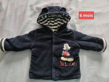 Veste Mickey taille 6 mois