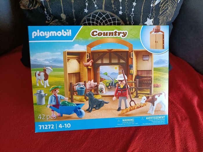 Playmobil étable transportable neuf