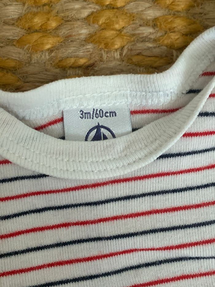 Body manche courte petit bateau 3 mois - photo numéro 2