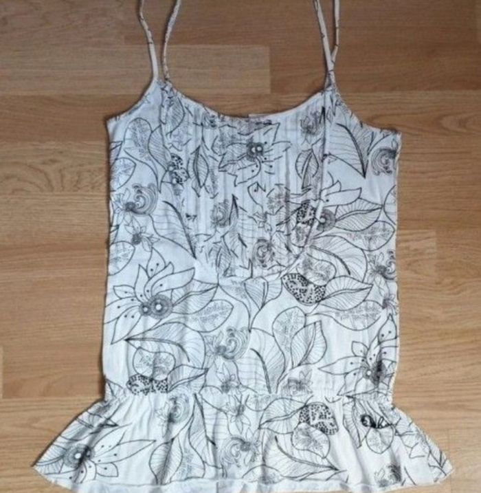 Haut " Oxbow" blanc imprimé T.2 - photo numéro 2