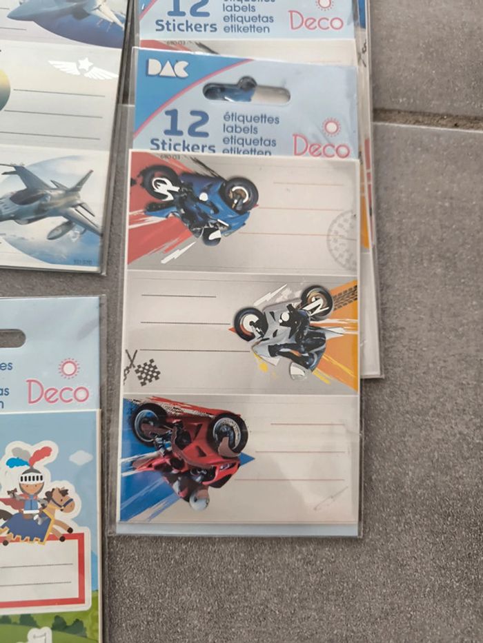 Lot de 2 paquets ou plus de stickers étiquettes neuves - photo numéro 2