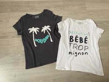 Lot 2 tee shirt 24 mois