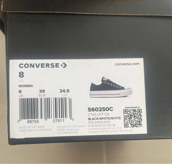 Converse basse noire Platerforme - photo numéro 5