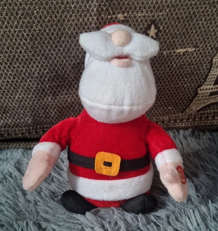 Peluche père Noël chante en anglais - photo numéro 2