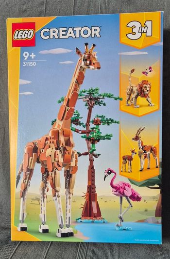 LEGO Creator 3 en 1 - 31150, les animaux sauvages du safari. Neuf