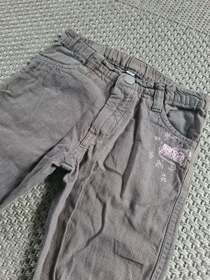 Pantacourt long cargo marron kaki fille - 6 ans - photo numéro 3