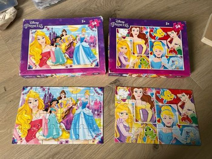 2 puzzles Disney princess 2x24 pièces