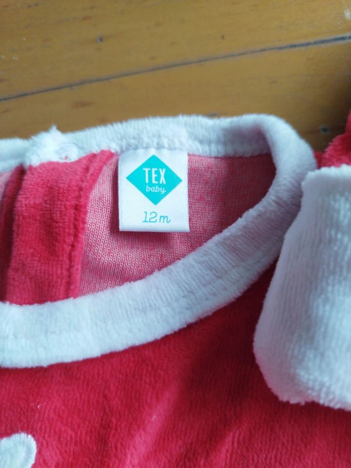Déguisement de Noël bébé tex 12 mois mère noël avec bonnet - photo numéro 3