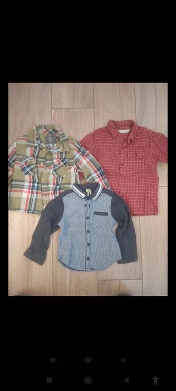 Lot chemises garçon 3 ans