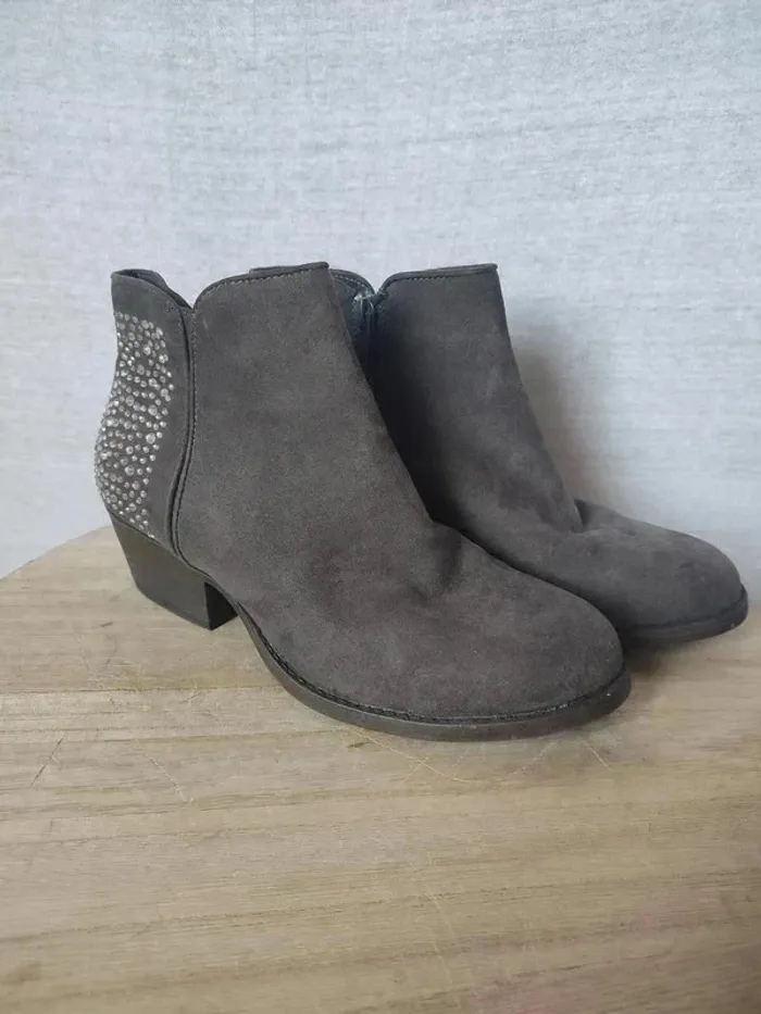 Bottines grises