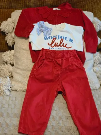 Ensemble rouge lulu gastagnette