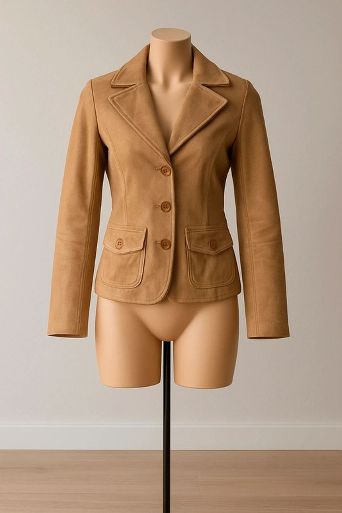 Blazer beige similicuir Vero Moda