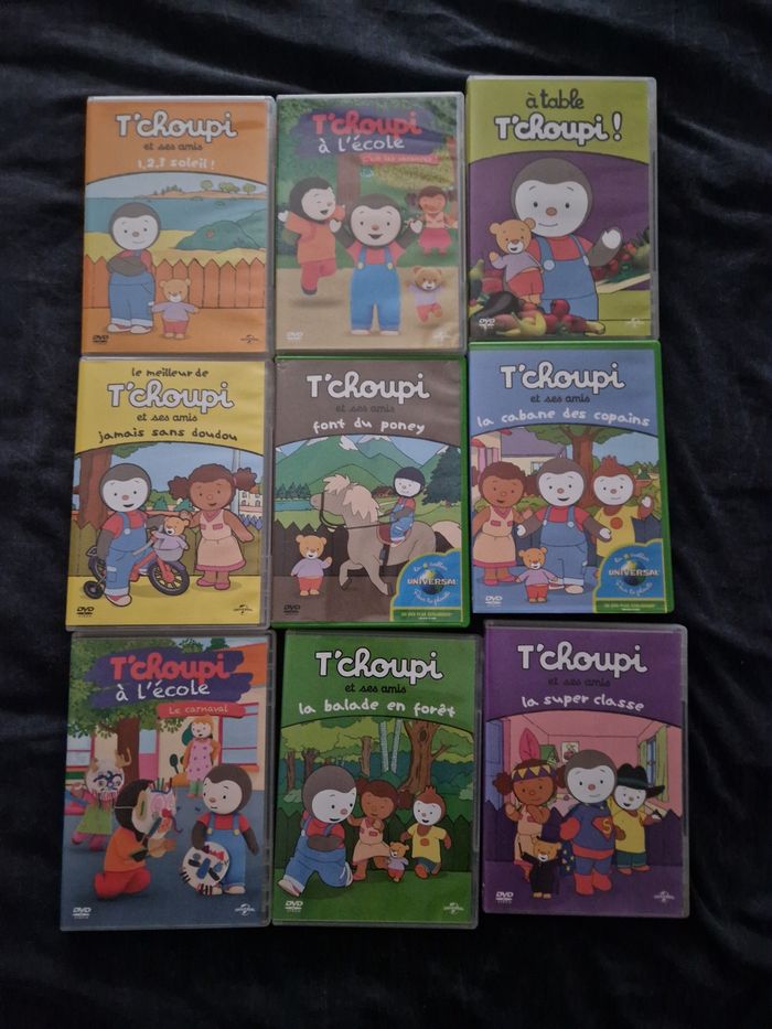 9 DVD Tchoupi
