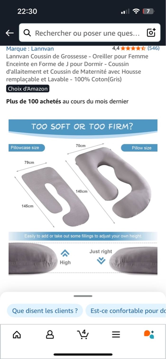 Coussin de grossesse - photo numéro 2