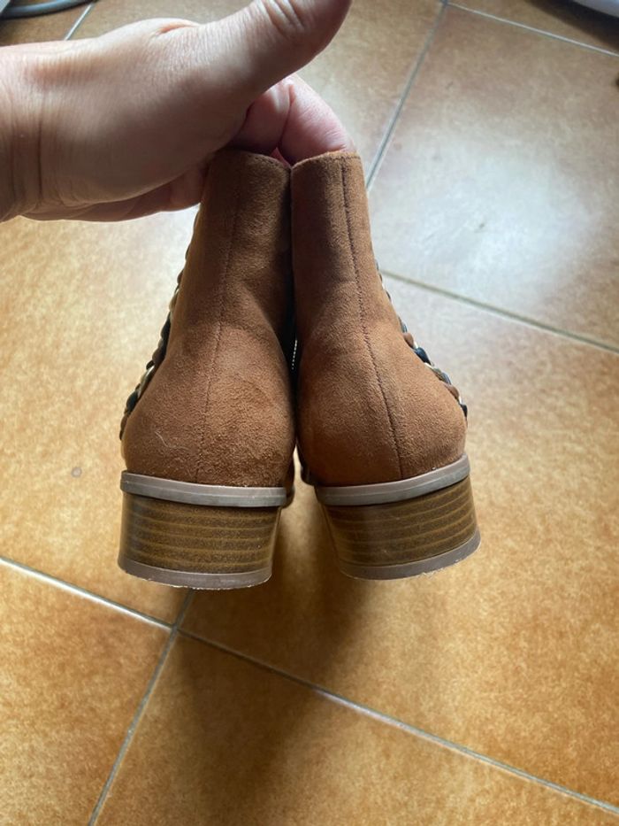 Bottines bi matières végane studio Celeste - photo numéro 3