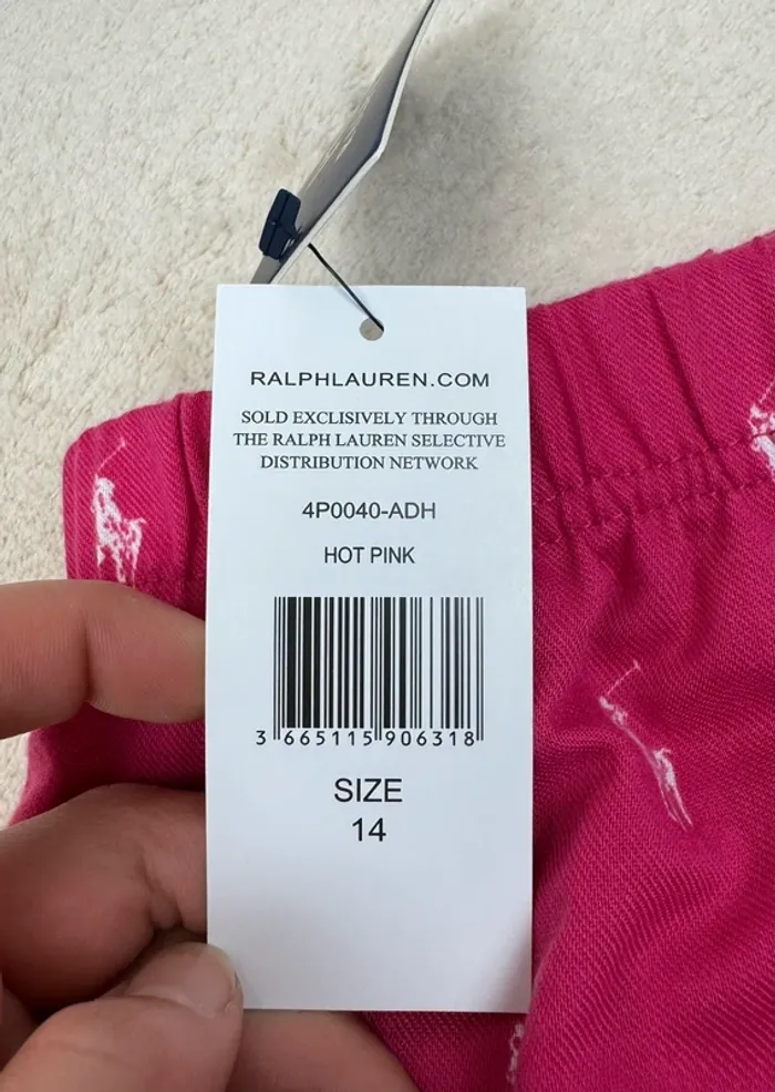 Pantalon de Pyjama Ralph Lauren Rose Fuchsia Neuf Taille XS - photo numéro 6