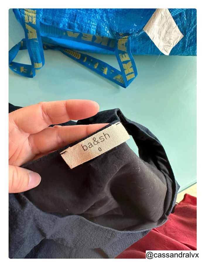 Robe longue bleue marine Ba&sh - photo numéro 4