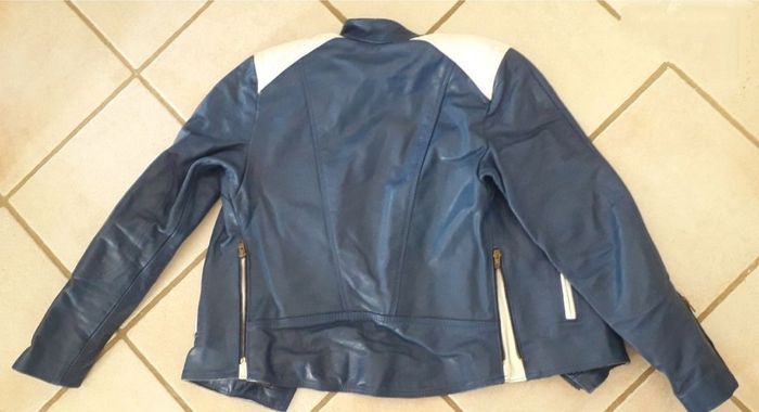 Ensemble moto cuir bicolore Taille 36sans - photo numéro 4