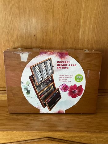 Coffret beaux art en bois 168 pièces