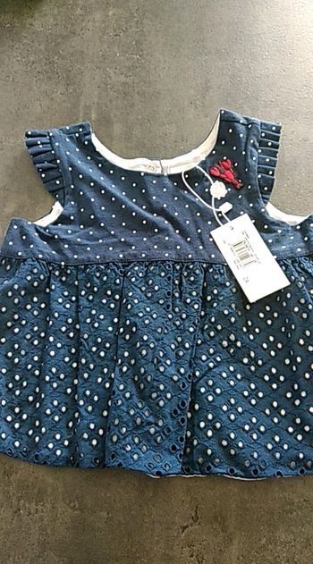 Haut tunique brodée catimini 2 ans