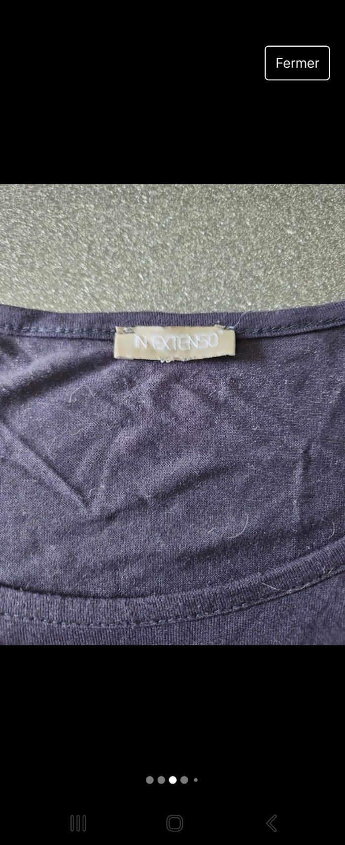 Robe mi longue in extenso bleu marine - photo numéro 3