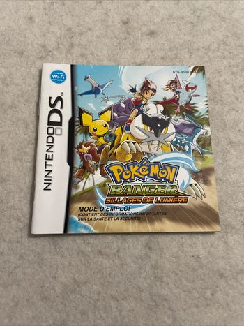 Notice Nintendo DS Pokémon Ranger Sillages de Lumière FRA