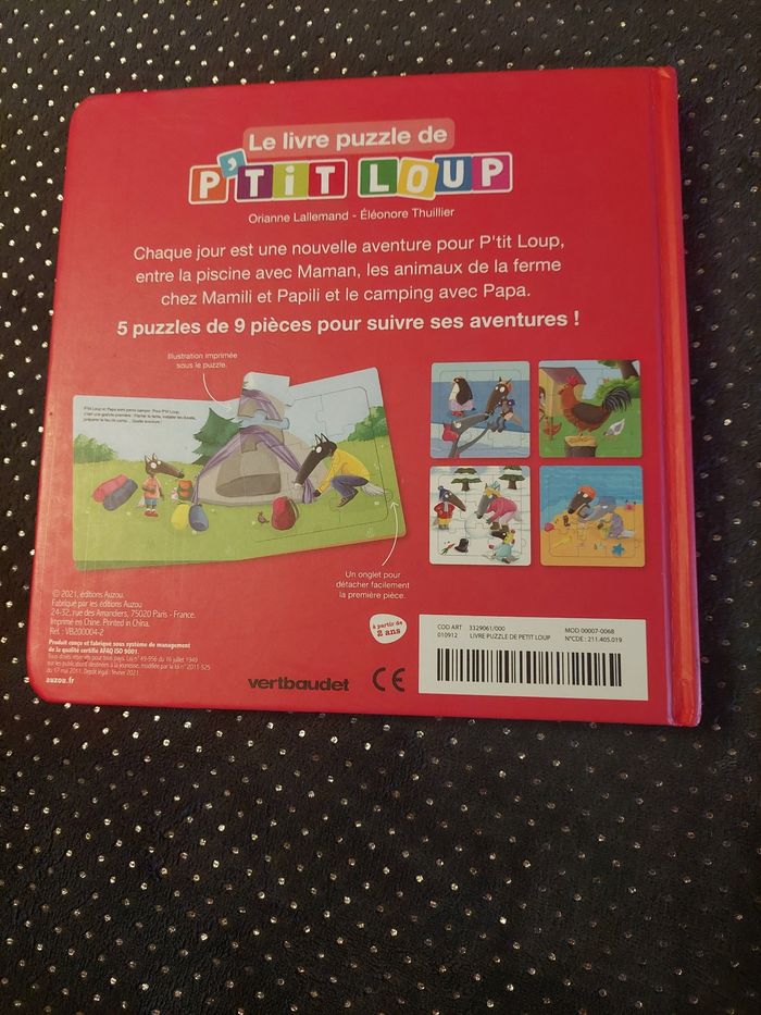 Livre puzzle de petit loup - photo numéro 2
