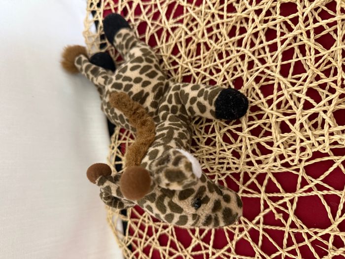 Peluche girafe PLEIN NORD marron beige - photo numéro 3