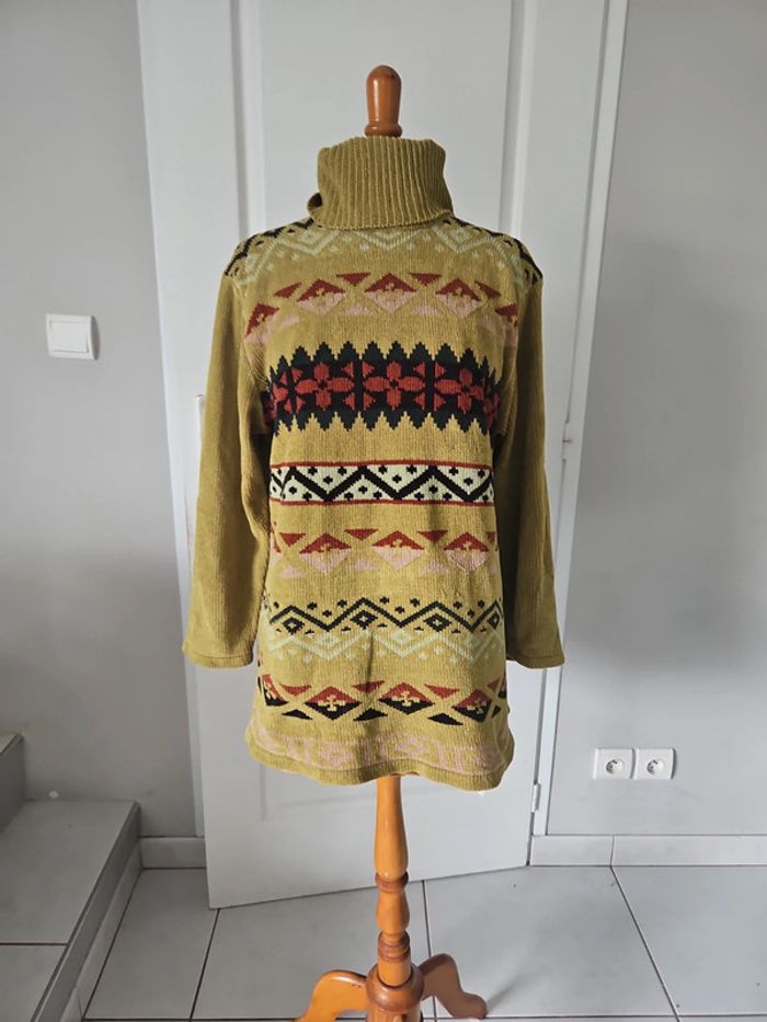 Pull col roulé femme taille L u42 - photo numéro 2