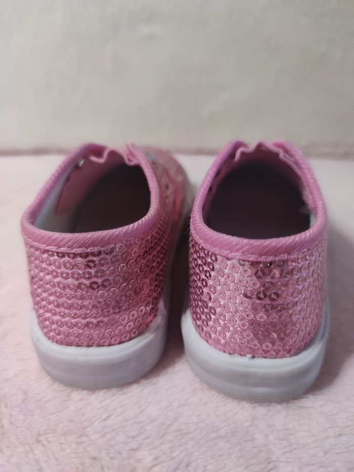 Baskets Ballerines paillettes rose p'22 - photo numéro 5