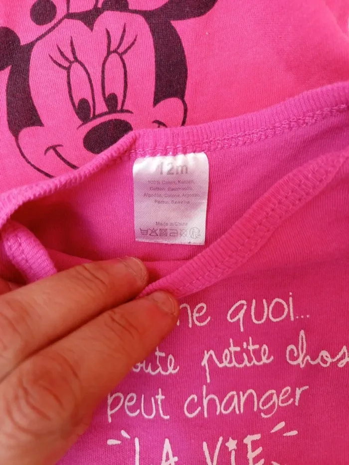 Lot de 2 bodies longue manche fille 12mois - photo numéro 5