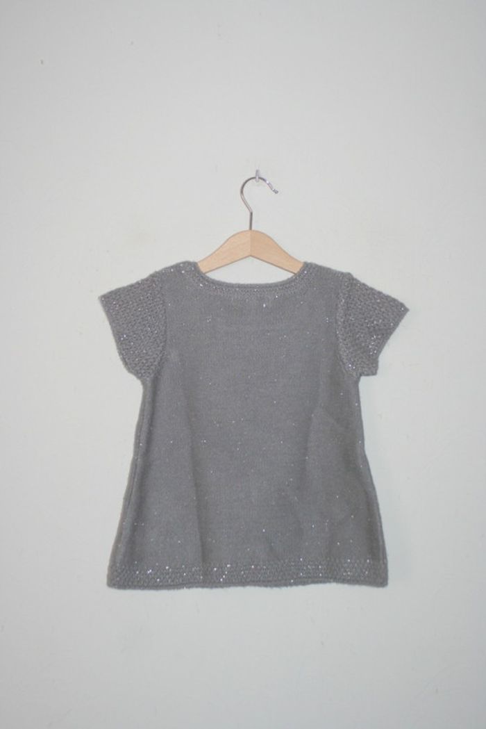 Pull gris manches courtes 6 ans Lisa Rose - photo numéro 3